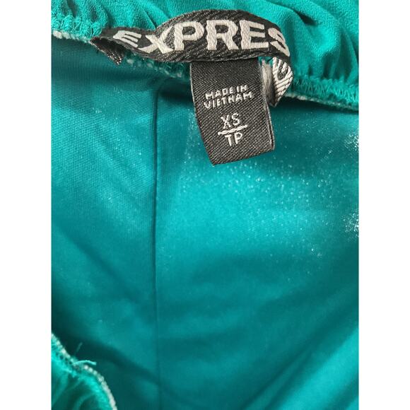 Express Green Sheath Midi Dress XS - Picture 3 of 4